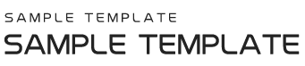 SAMPLE TEMPLATE
